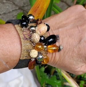 Vintage wrapped‎ boho Cuff bracelet